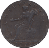 1792 LONDON & MIDDLESEX HALFPENNY TOKEN REF A1