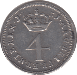 1731 MAUNDY FOUR PENCE ( VF ) 3