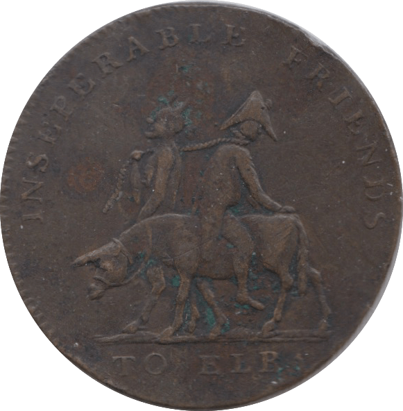 1814 NAPOLEAN DEVIL ASS EMP OF RUSSIA TOKEN ( REF 290 )