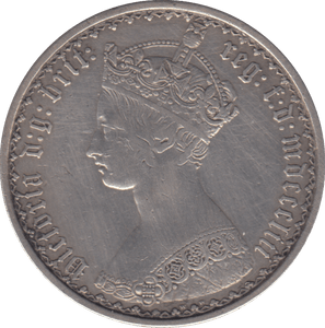 1853 FLORIN ( GVF ) - Florin - Cambridgeshire Coins
