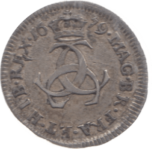 1679 MAUNDY THREEPENCE ( GVF )