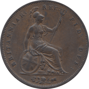 1853 PENNY ( EF ) 2 - Penny - Cambridgeshire Coins