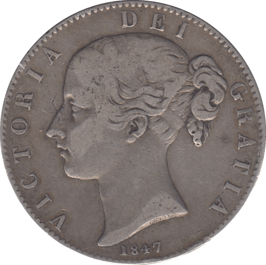 1847 CROWN ( GF ) 3 - Crown - Cambridgeshire Coins