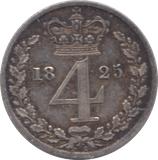 1825 MAUNDY FOURPENCE ( GVF ) - Maundy Coins - Cambridgeshire Coins