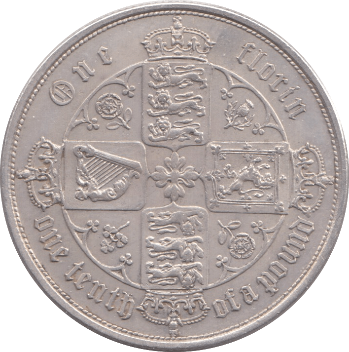 1852 FLORIN ( AUNC ) - FLORIN - Cambridgeshire Coins