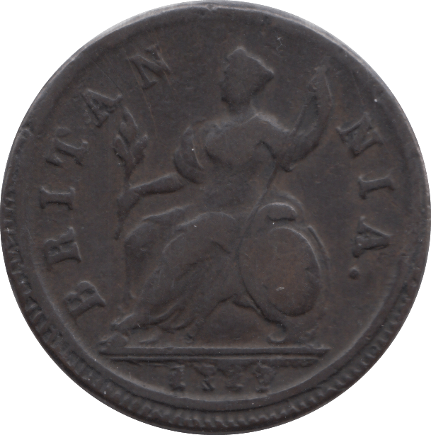 1717 FARTHING ( GF ) DUMP SCARCE