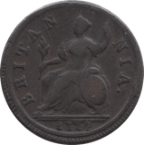 1717 FARTHING ( GF ) DUMP SCARCE