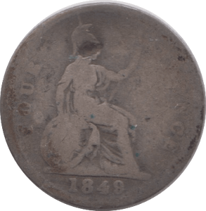 1848 FOURPENCE ( FAIR ) 2 - Fourpence - Cambridgeshire Coins