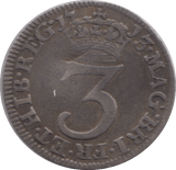 1713 MAUNDY THREE PENCE ( GF ) 3