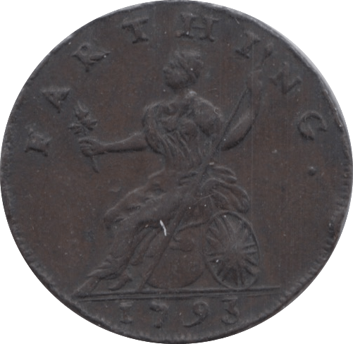 1793 FARTHING TOKEN ( REF 279 )