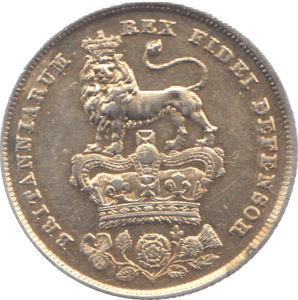 1825 SHILLING ( AUNC ) 9 GILTED - Shilling - Cambridgeshire Coins