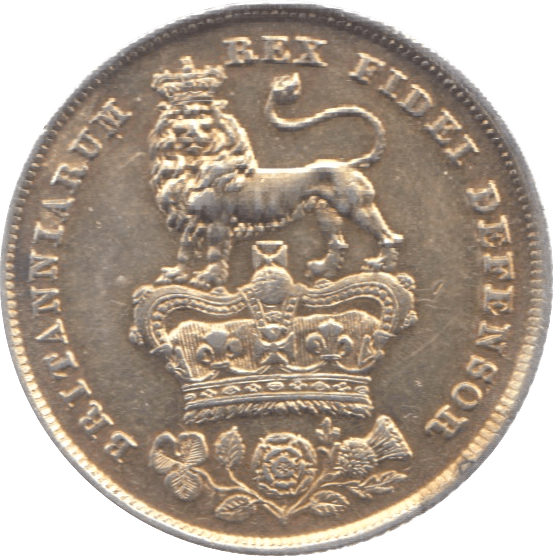 1825 SHILLING ( AUNC ) 9 GILTED - Shilling - Cambridgeshire Coins