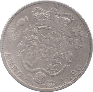 1820 HALFCROWN ( VF ) 6