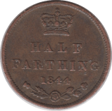 1844 HALF FARTHING ( FINE ) 2 - Half Farthing - Cambridgeshire Coins