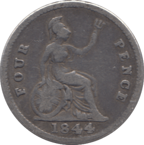 1844 FOURPENCE ( FAIR ) 2 - Fourpence - Cambridgeshire Coins