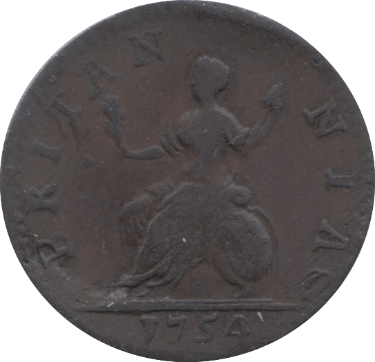 1754 FARTHING ( FINE ) 4