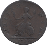 1754 FARTHING ( FINE ) 4