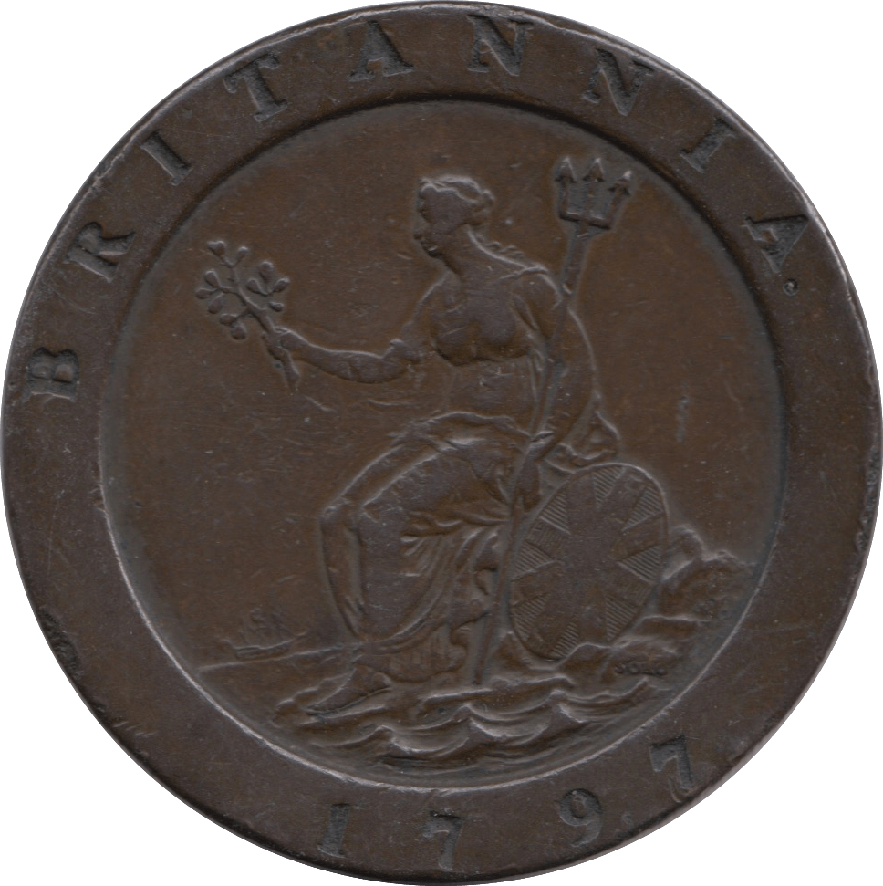 1797 TWOPENCE ( VF ) 10