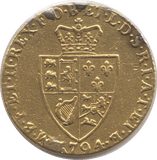 1794 GOLD ONE GUINEA ( GF ) GEORGE III EX JEWELLERY