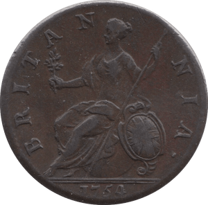 1754 HALF PENNY ( EF ) 3