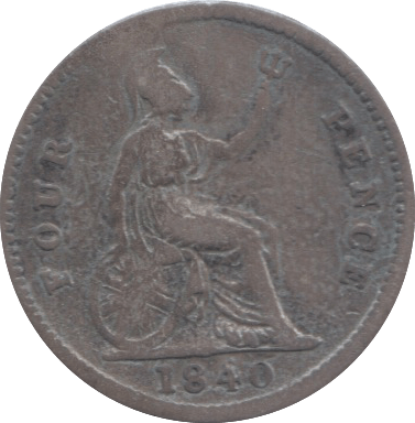 1840 FOURPENCE ( FAIR ) 4 - Fourpence - Cambridgeshire Coins