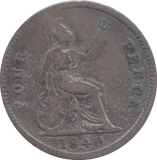 1840 FOURPENCE ( FAIR ) 4 - Fourpence - Cambridgeshire Coins