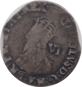 1635 - 1649 SILVER SIXPENCE CHARLES 1ST REF 14