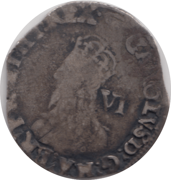 1635 - 1649 SILVER SIXPENCE CHARLES 1ST REF 14