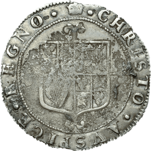 1660 - 85 SILVER SHILLING THIRD ISSUE CROWN CHARLES II REF 108