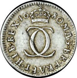 1680 MAUNDY TWOPENCE ( VF )