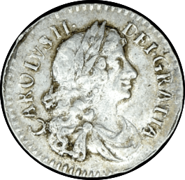 1680 MAUNDY TWOPENCE ( VF )