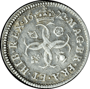 1672 MAUNDY FOURPENCE ( VF )