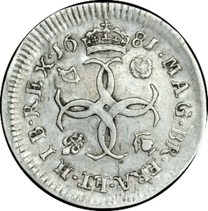 1681 MAUNDY FOURPENCE ( GVF )