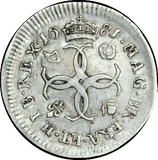 1681 MAUNDY FOURPENCE ( GVF )