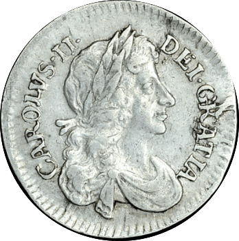 1681 MAUNDY FOURPENCE ( GVF )