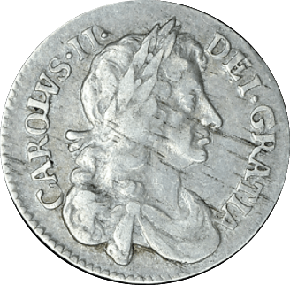 1681 MAUNDY FOURPENCE ( GF )