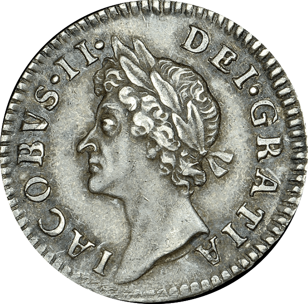 1686 MAUNDY FOURPENCE ( GVF ) JAMES II