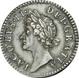1686 MAUNDY FOURPENCE ( GVF ) JAMES II