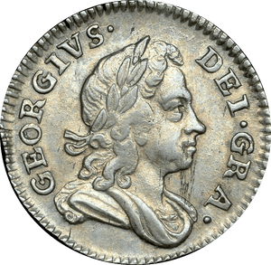 1717 MAUNDY THREEPENCE ( GVF )