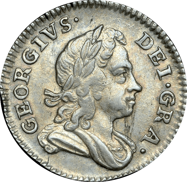 1717 MAUNDY THREEPENCE ( GVF )
