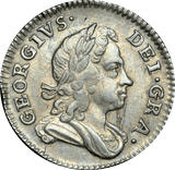 1717 MAUNDY THREEPENCE ( GVF )