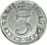 1717 MAUNDY THREEPENCE ( GVF )