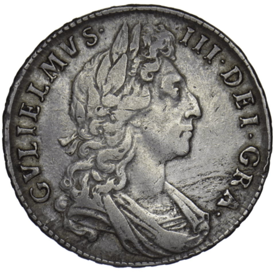 1698 HALFCROWN ( VF ) WILLIAM III