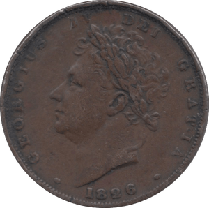 1826 FARTHING ( GVF ) 3 - Farthing - Cambridgeshire Coins