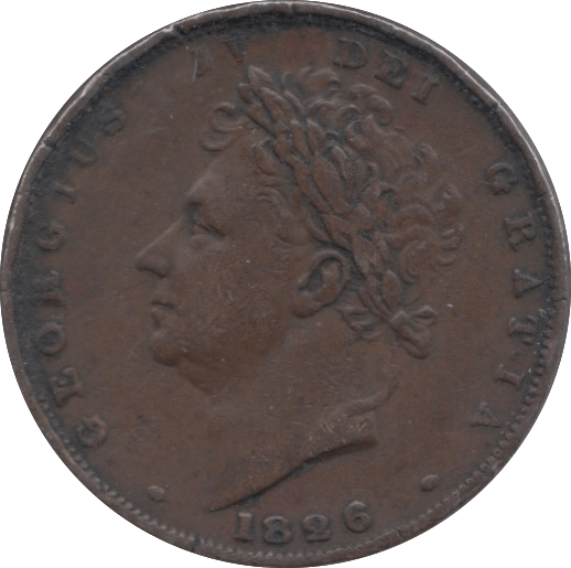 1826 FARTHING ( GVF ) 3 - Farthing - Cambridgeshire Coins