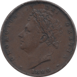 1826 FARTHING ( GVF ) 3 - Farthing - Cambridgeshire Coins