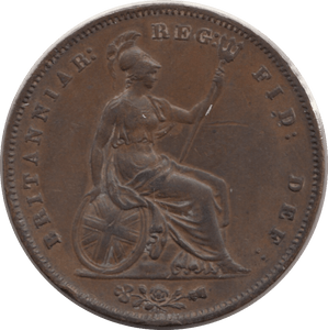 1853 PENNY ( EF ) 1 - Penny - Cambridgeshire Coins