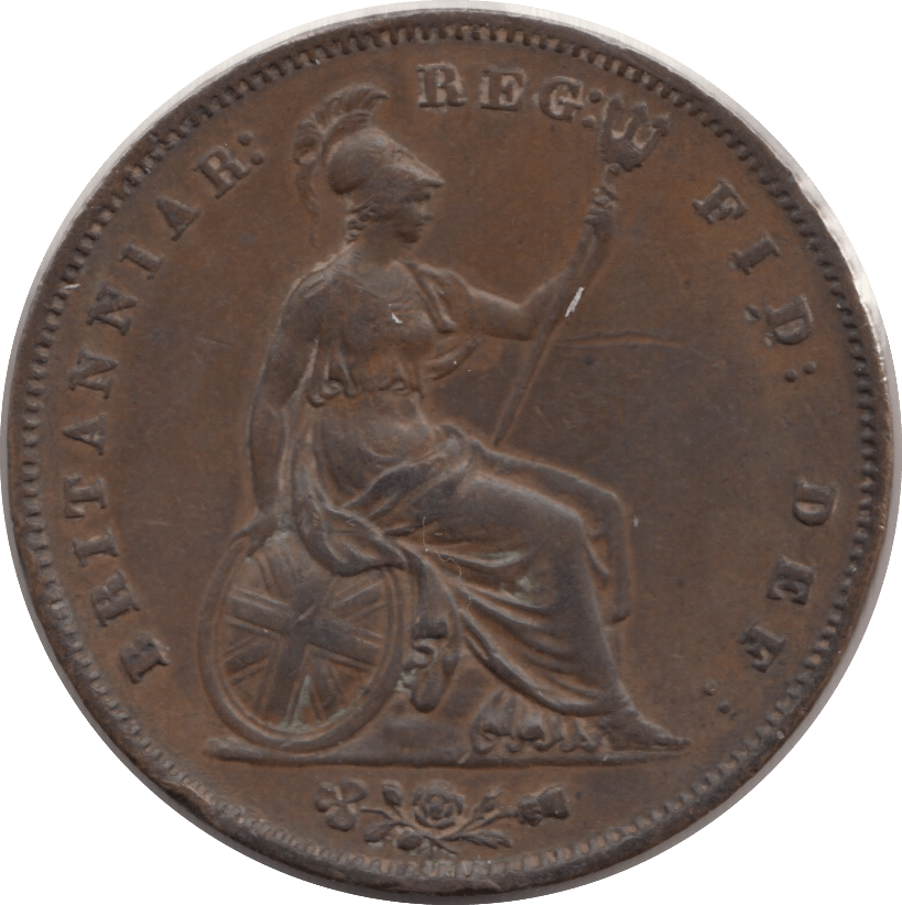 1853 PENNY ( EF ) 1 - Penny - Cambridgeshire Coins