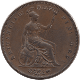 1853 PENNY ( EF ) 1 - Penny - Cambridgeshire Coins