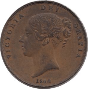 1854 PENNY ( EF ) - Penny - Cambridgeshire Coins